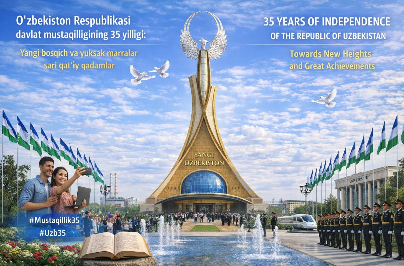 The 35th Anniversary of the State Independence of the Republic of Uzbekistan: Firm Steps Towards a New Stage and High Milestones
