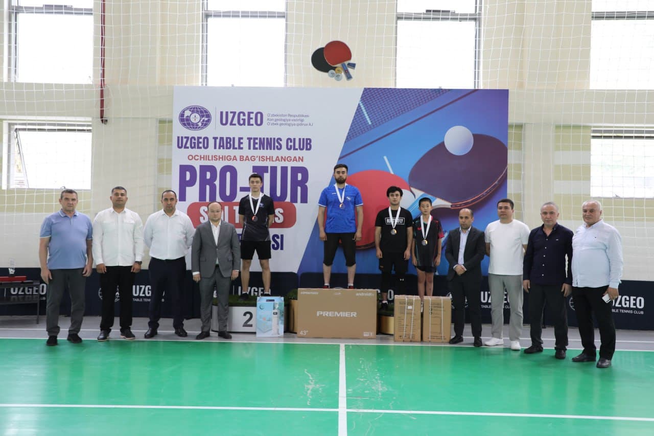 Здоровый образ жизни в области геологии: начал свою деятельность «UZGEO TABLE TENNIS CLUB»