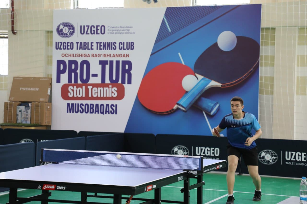 Здоровый образ жизни в области геологии: начал свою деятельность «UZGEO TABLE TENNIS CLUB»