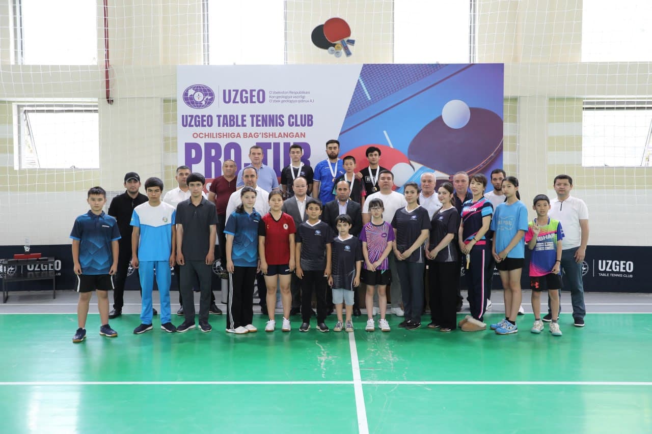 Здоровый образ жизни в области геологии: начал свою деятельность «UZGEO TABLE TENNIS CLUB»