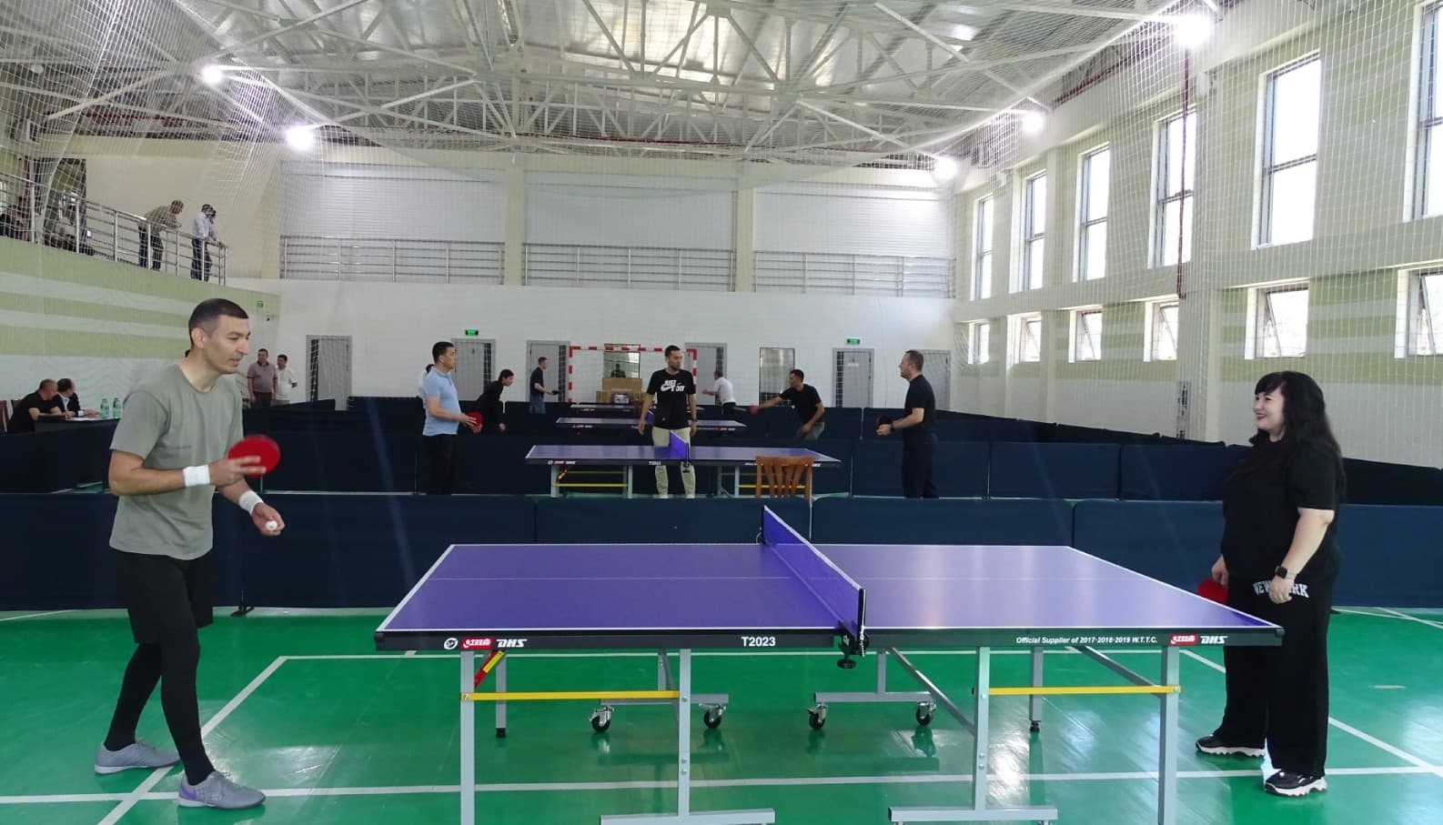 Geologiya sohasi xodimlari stol tennisi bo‘yicha o‘zaro kuch sinashdi