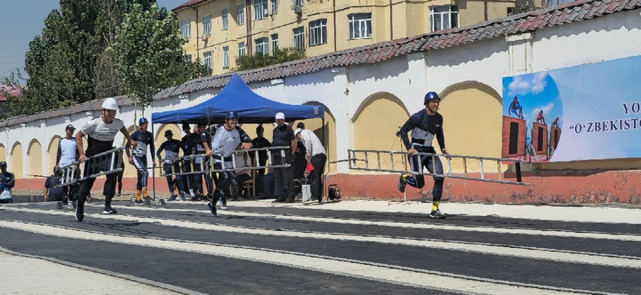 Harbiylashtirilgan kon qutqaruv qismi O‘zbekiston ochiq chempionatida munosib ishtirok etmoqda