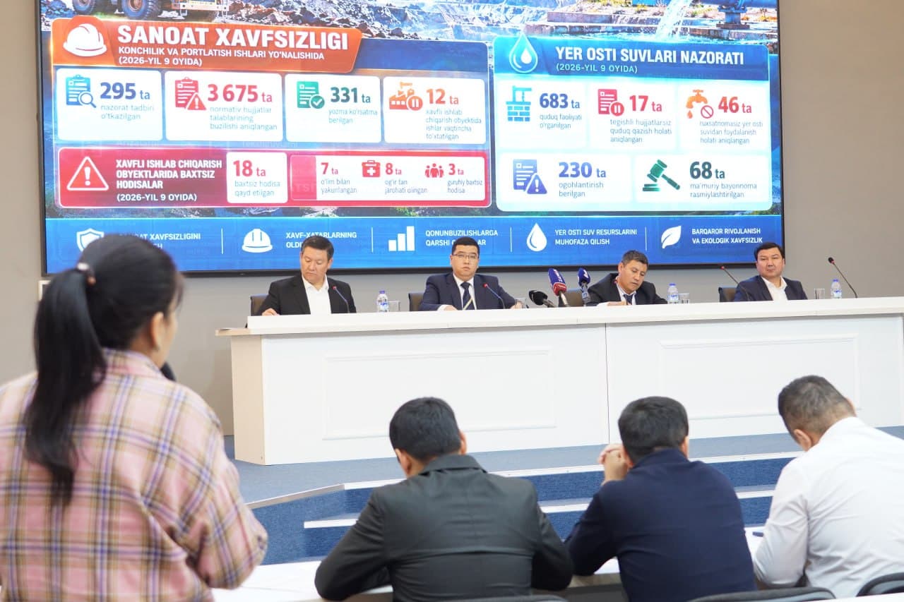 To‘qqiz oyda 5,3 million kub metr foydali qazilma noqonuniy qazib olingani aniqlandi