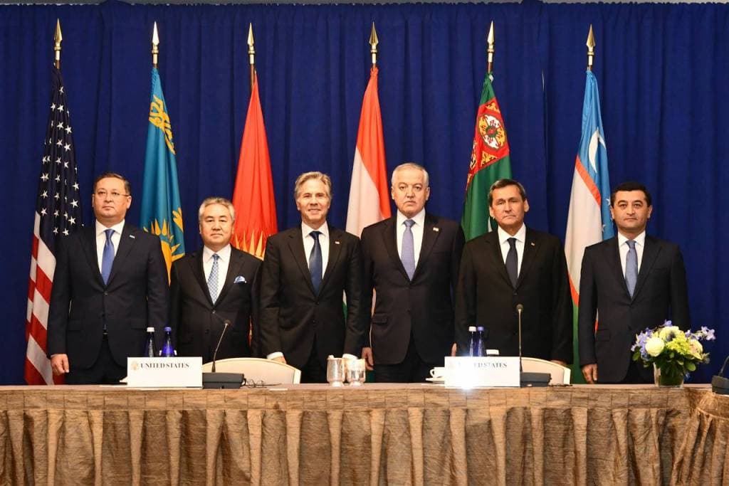 C5+1 Meeting of the foreign ministers of Central Asia and the United States during the 79th session of the UN international community
