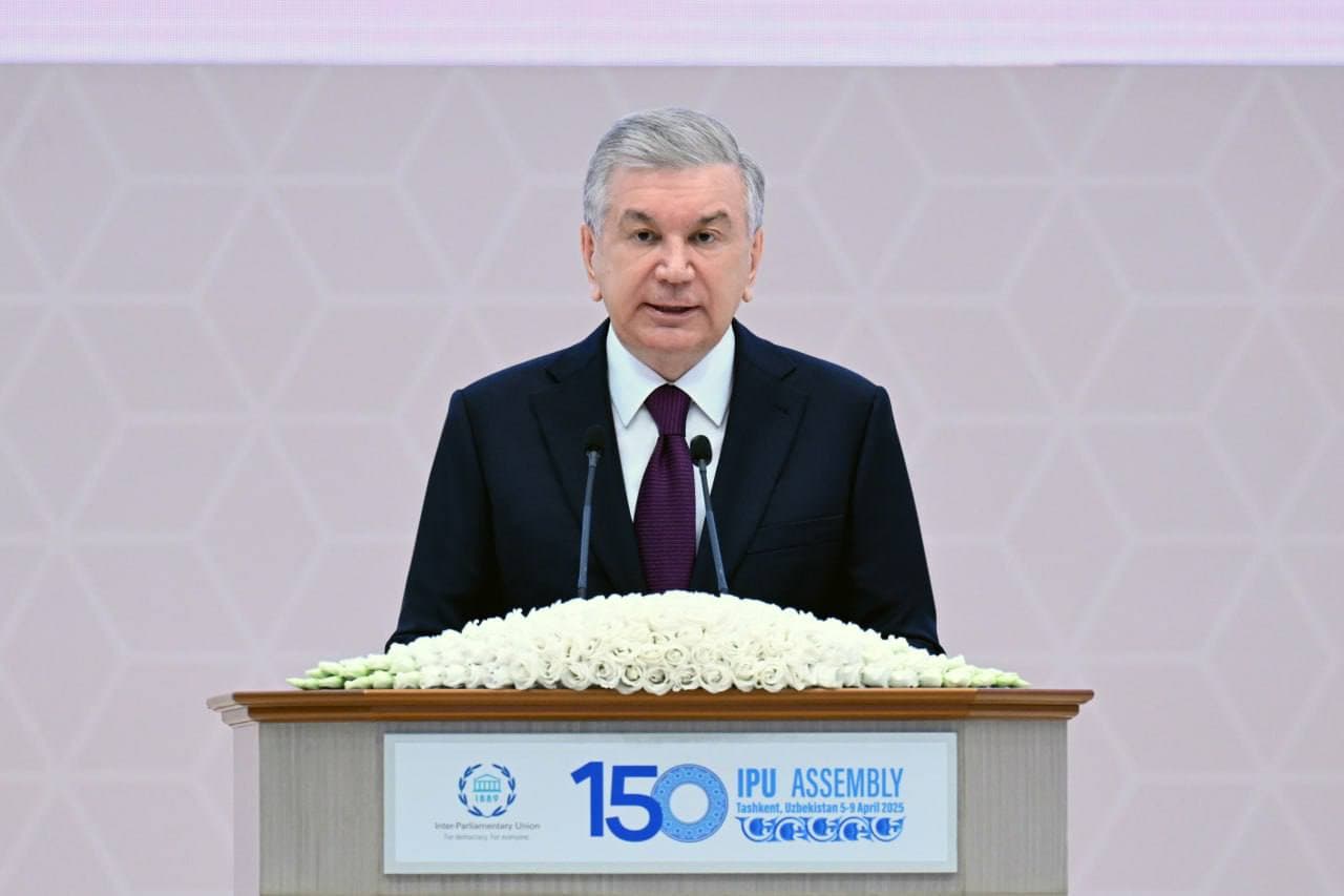 Выступление Президента Республики Узбекистан Шавката Мирзиёева на 150-й Ассамблее Межпарламентского союза