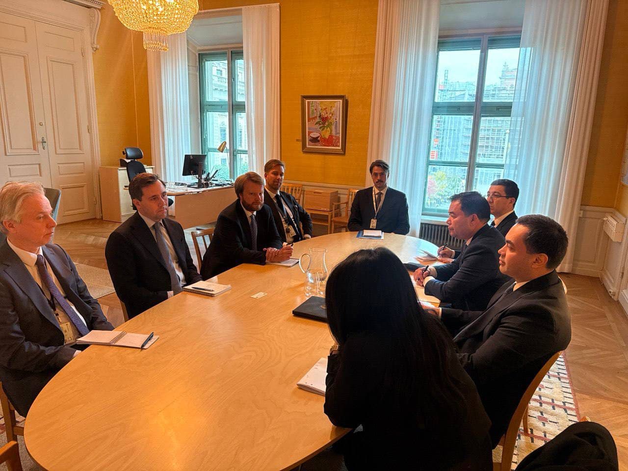 Shvetsiya tashqi savdo va xalqaro hamkorlik vaziri bilan uchrashuv haqida