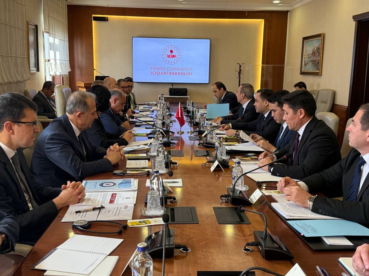 On the Meeting of the Uzbek Delegation with the Ministry of Internal Affairs of Turkey