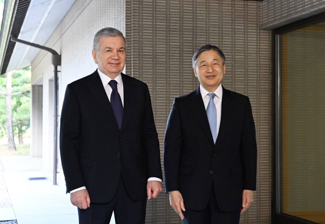 A meeting between the President of Uzbekistan and Emperor of Japan held