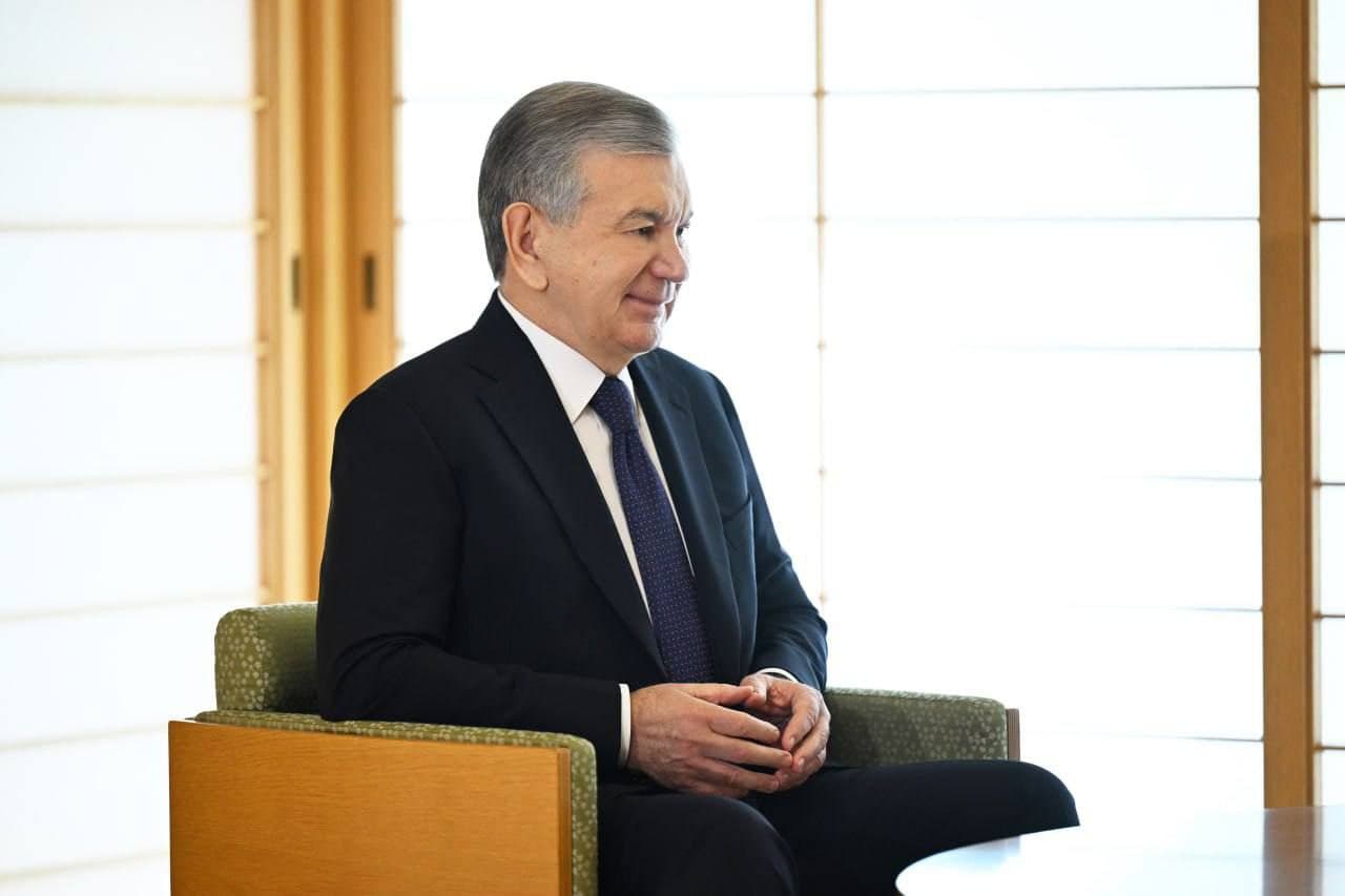 A meeting between the President of Uzbekistan and Emperor of Japan held