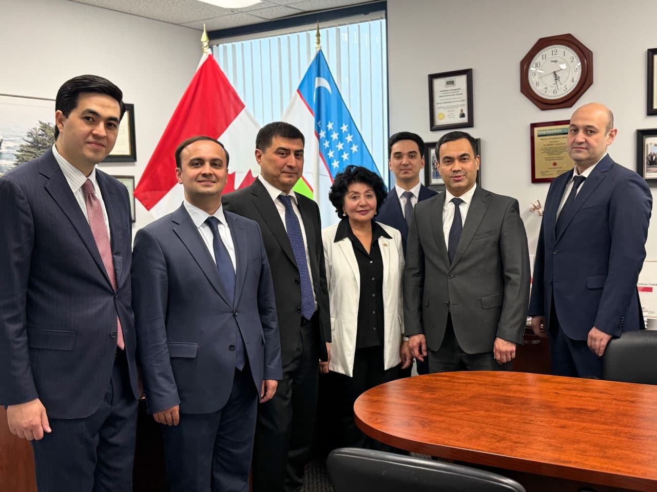 On visit of delegation of Uzbekistan to Canada