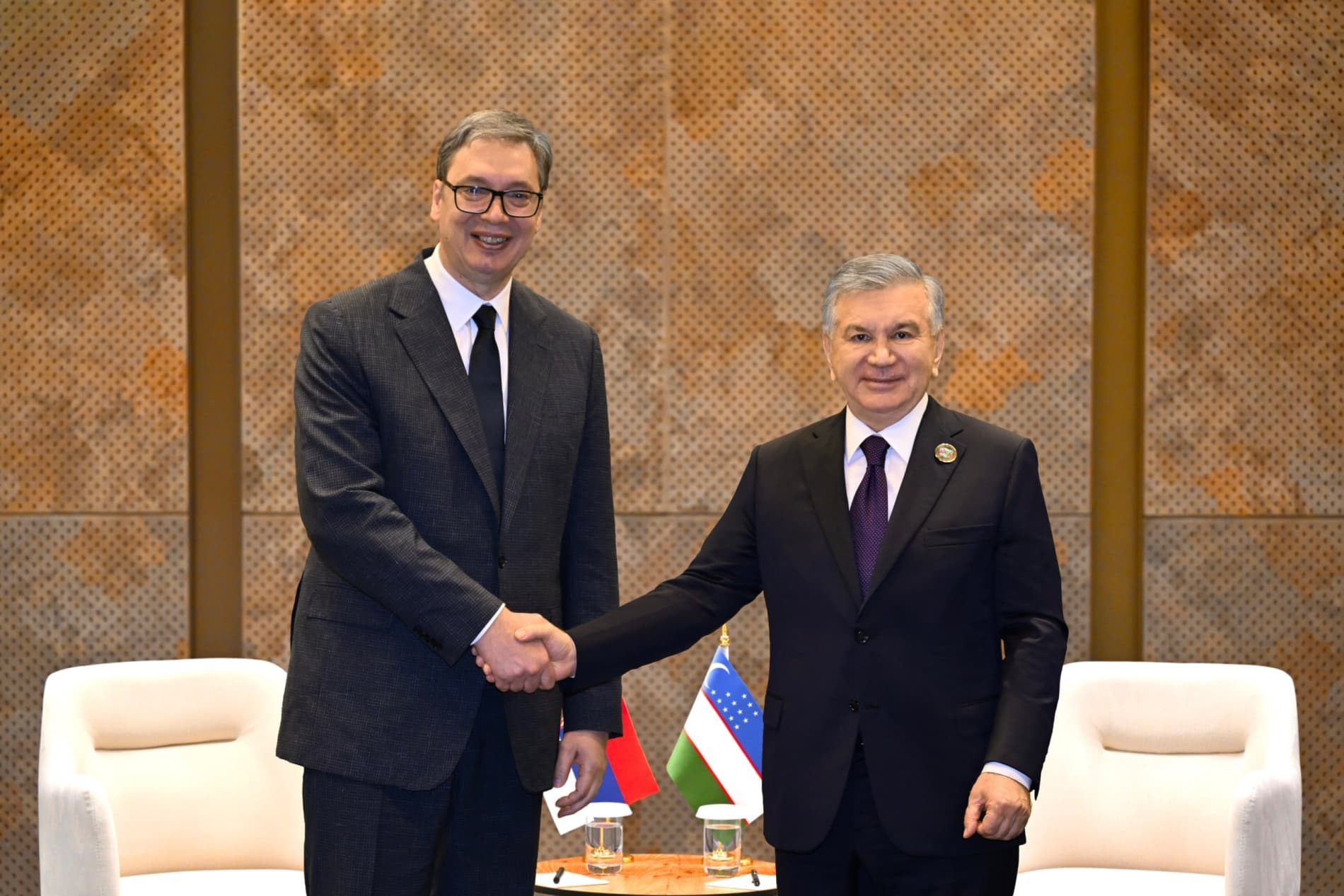 President of Uzbekistan meets with President of Serbia