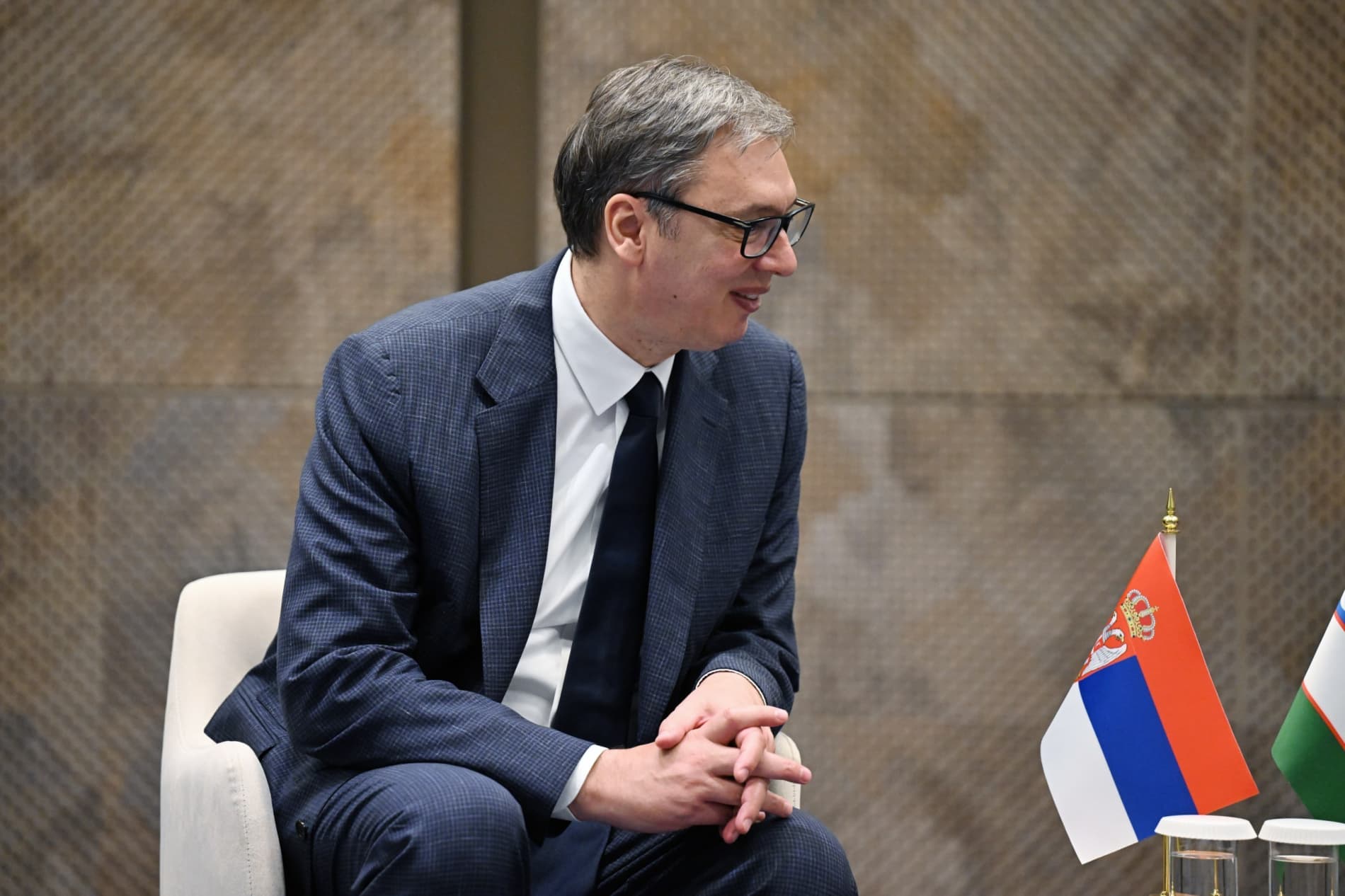 President of Uzbekistan meets with President of Serbia