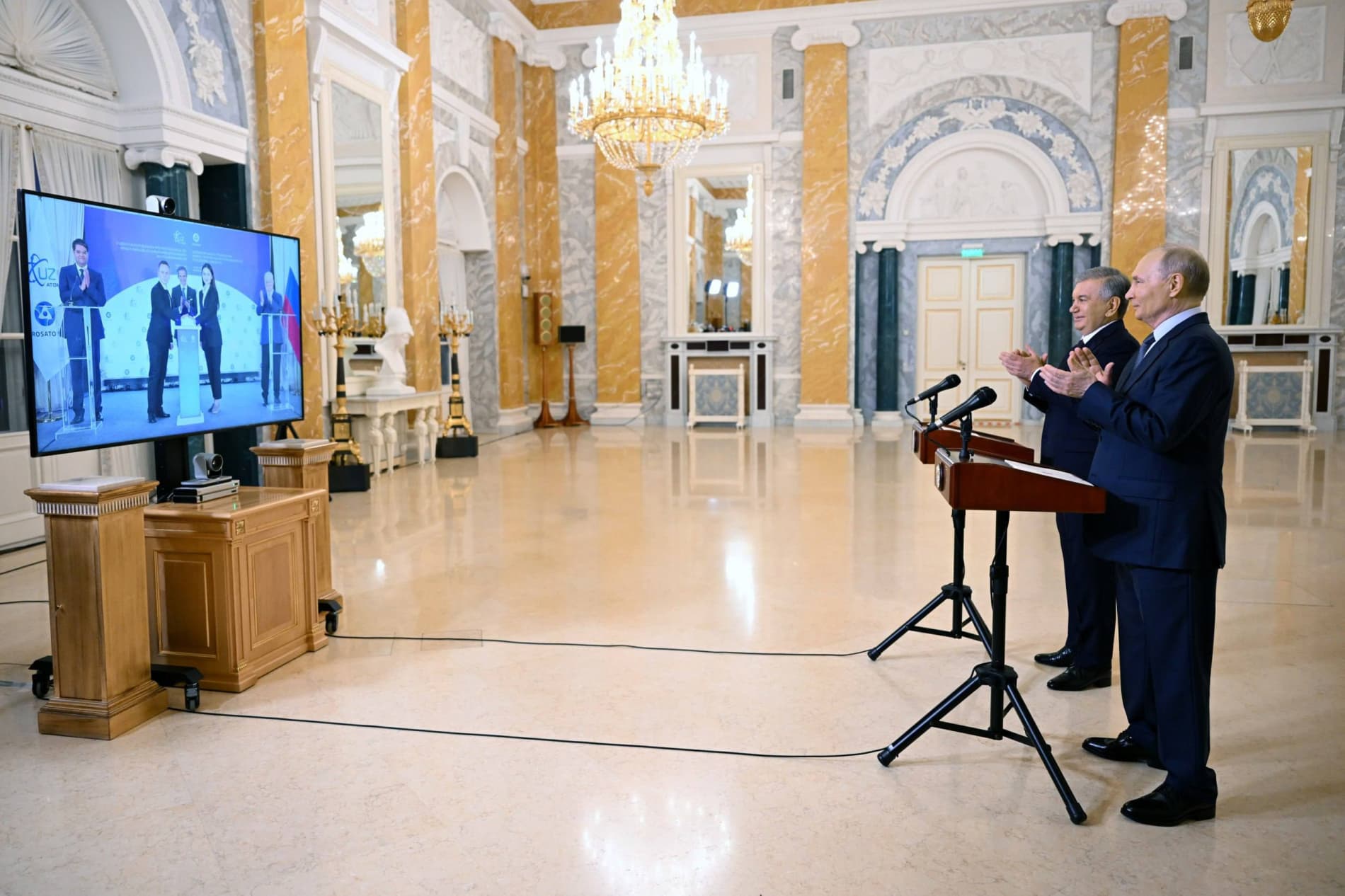 Presidents of Uzbekistan and Russia launch construction of the first power unit of a nuclear power plant in Uzbekistan