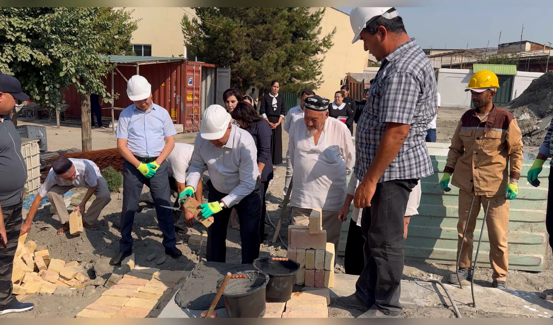 Construction of a new building for school No. 8 in Kokand has begun