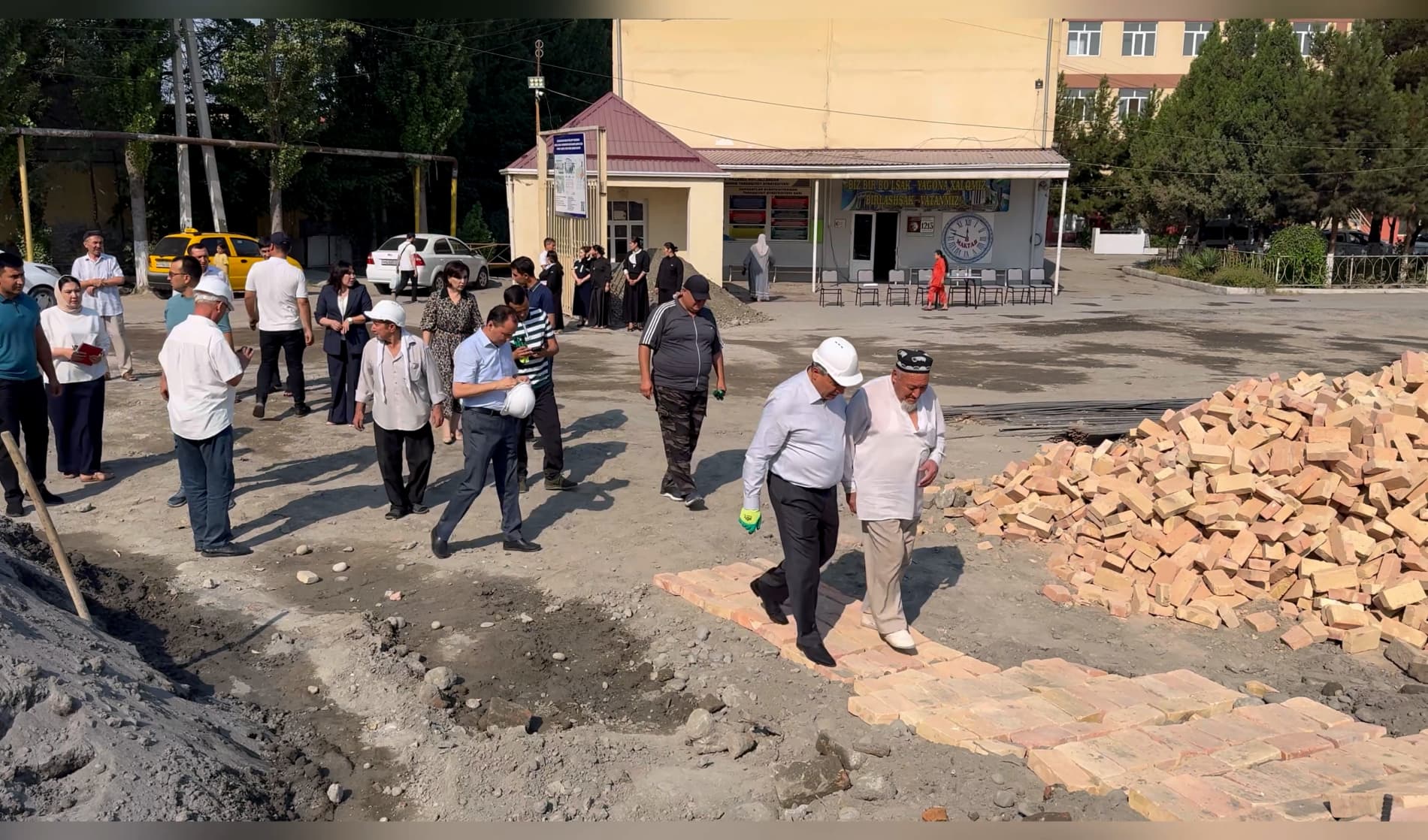 Construction of a new building for school No. 8 in Kokand has begun