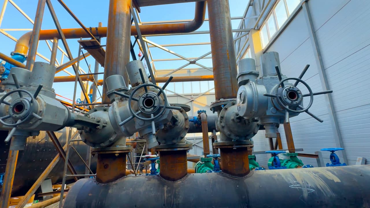 The heating boiler house of the “Yangi Uzbekistan” residential area in Kokand is being constructed by Turkish specialists.