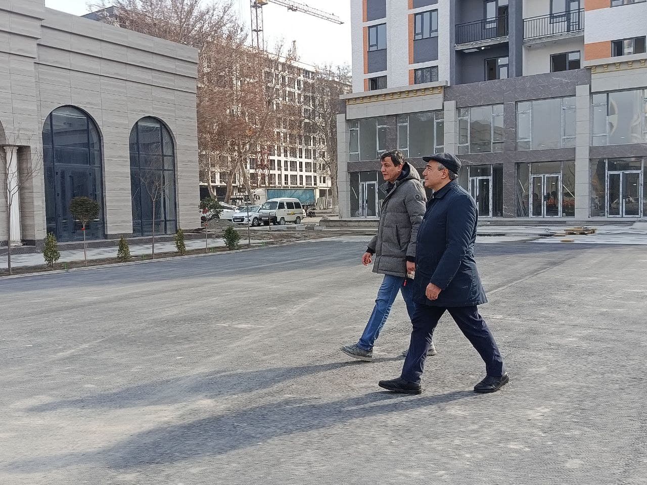 The mayor of Kokand visited the “New Uzbekistan” residential area to review ongoing construction works