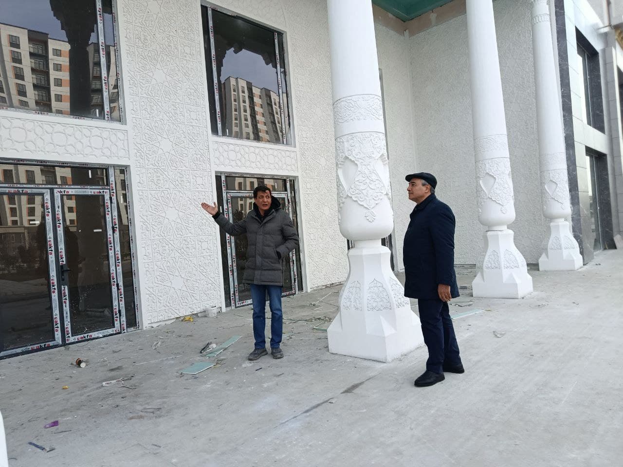 The mayor of Kokand visited the “New Uzbekistan” residential area to review ongoing construction works