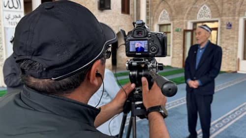 A press tour along tourism routes was organized in Kokand city for the Fergana regional television of Uzbekistan’s National TV and Radio Company.