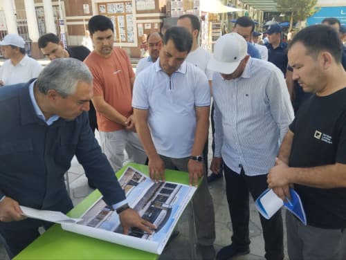 Qo‘qon shahar hokimi sanoat bozorlarida olib borilayotgan qurilish-ta’mirlash ishlari bilan tanishib, mutasaddilarga ustuvor vazifalarni belgilab berdi