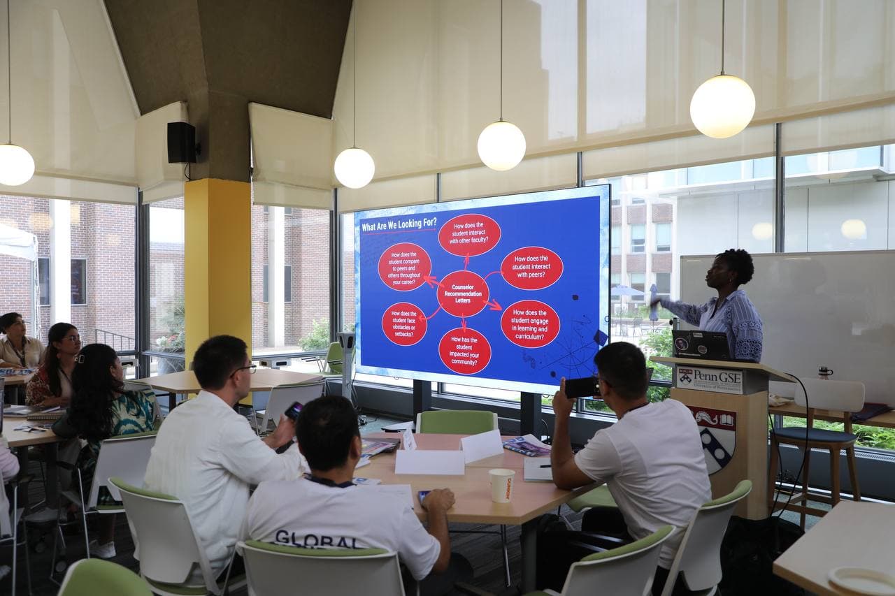 UPenn'da maktab maslahatchilari uchun maxsus seminarlar tashkil etildi