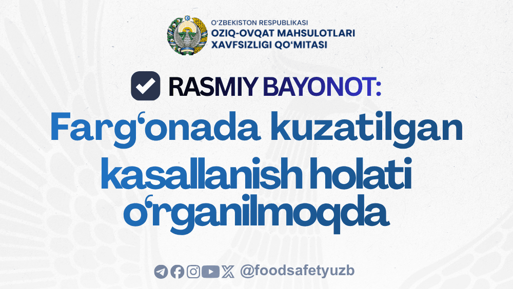 Rasmiy bayonot: Farg‘ona shahri bog‘chalaridagi bolalarning ahvoli qoniqarli