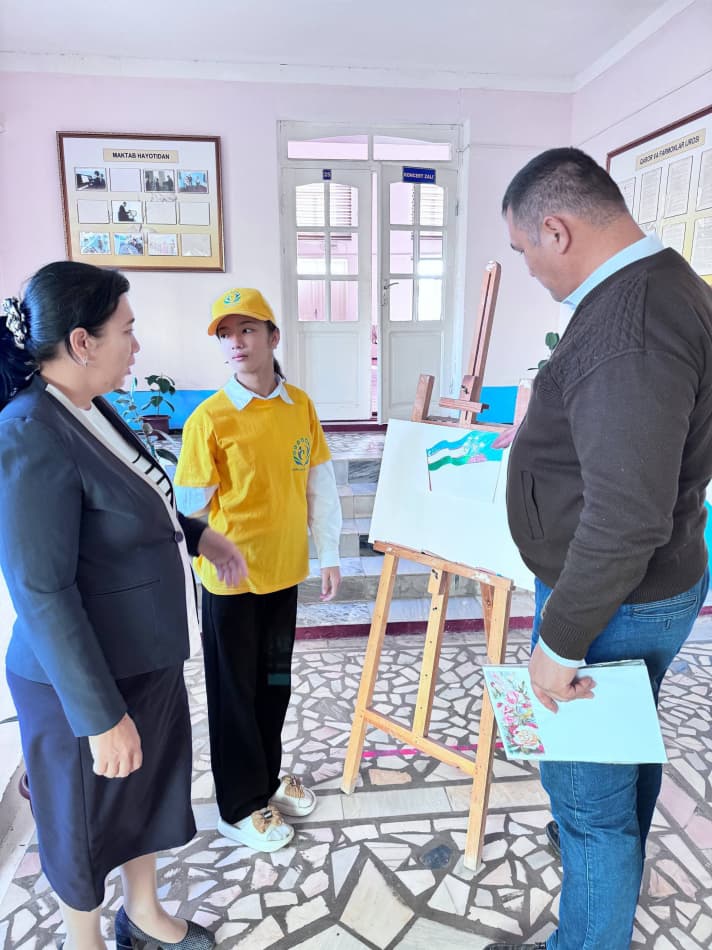 Qo‘ng‘irotda “Mening bag‘rikeng dunyoim” rasmlar tanlovi o‘tkazildi