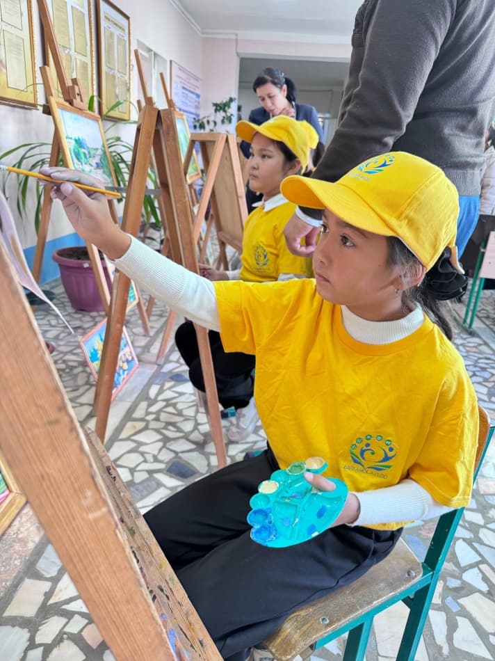 Qo‘ng‘irotda “Mening bag‘rikeng dunyoim” rasmlar tanlovi o‘tkazildi