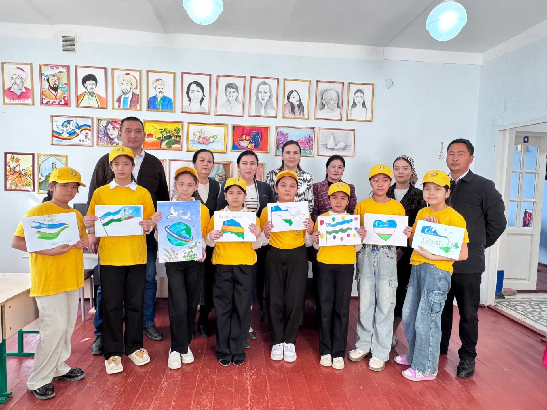 Qo‘ng‘irotda “Mening bag‘rikeng dunyoim” rasmlar tanlovi o‘tkazildi