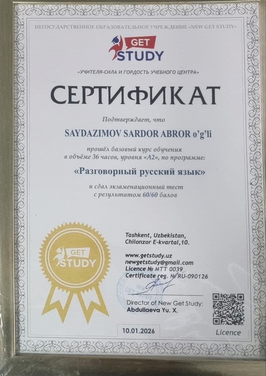 Yosh xodimlarni xorijiy tillarga o‘qitish