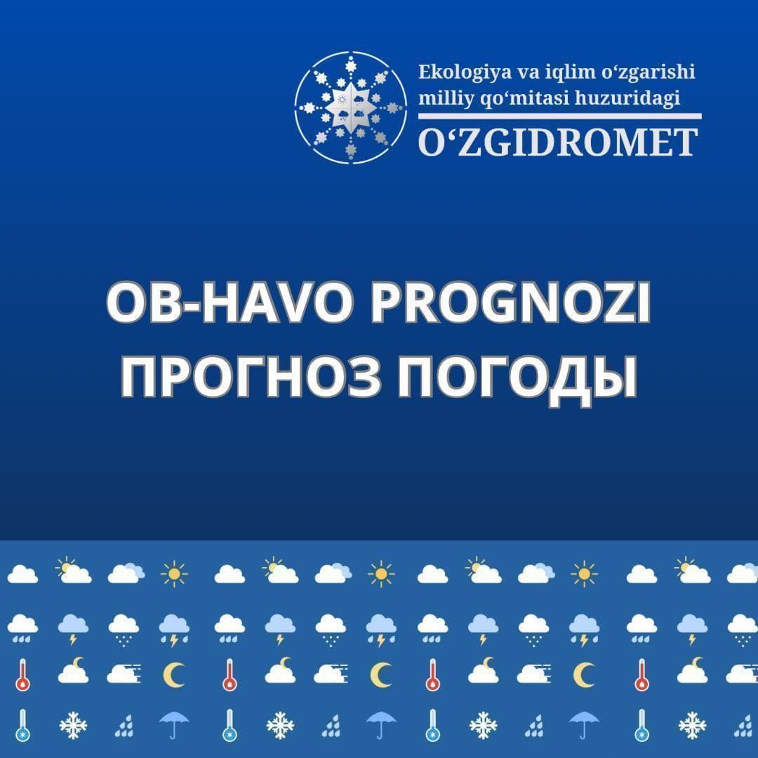 2-5-AVGUSTGA OB-HAVO PROGNOZI