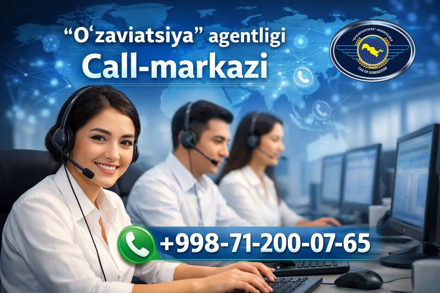 “O‘zaviatsiya” agentligida murojaatlarni qabul qilish Call-markazi ishga tushirildi