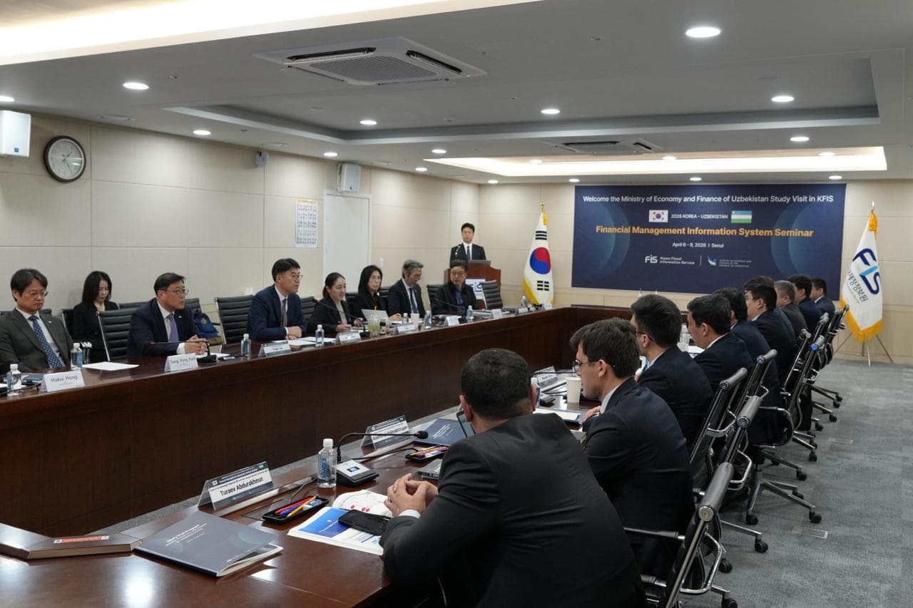 Oʻzbekiston va Koreya davlat moliyasini boshqaruv tizimini raqamlashtirish va zamonaviy innovatsion yechimlarni joriy etish boʻyicha hamkorlik yoʻlga qoʻyildi
