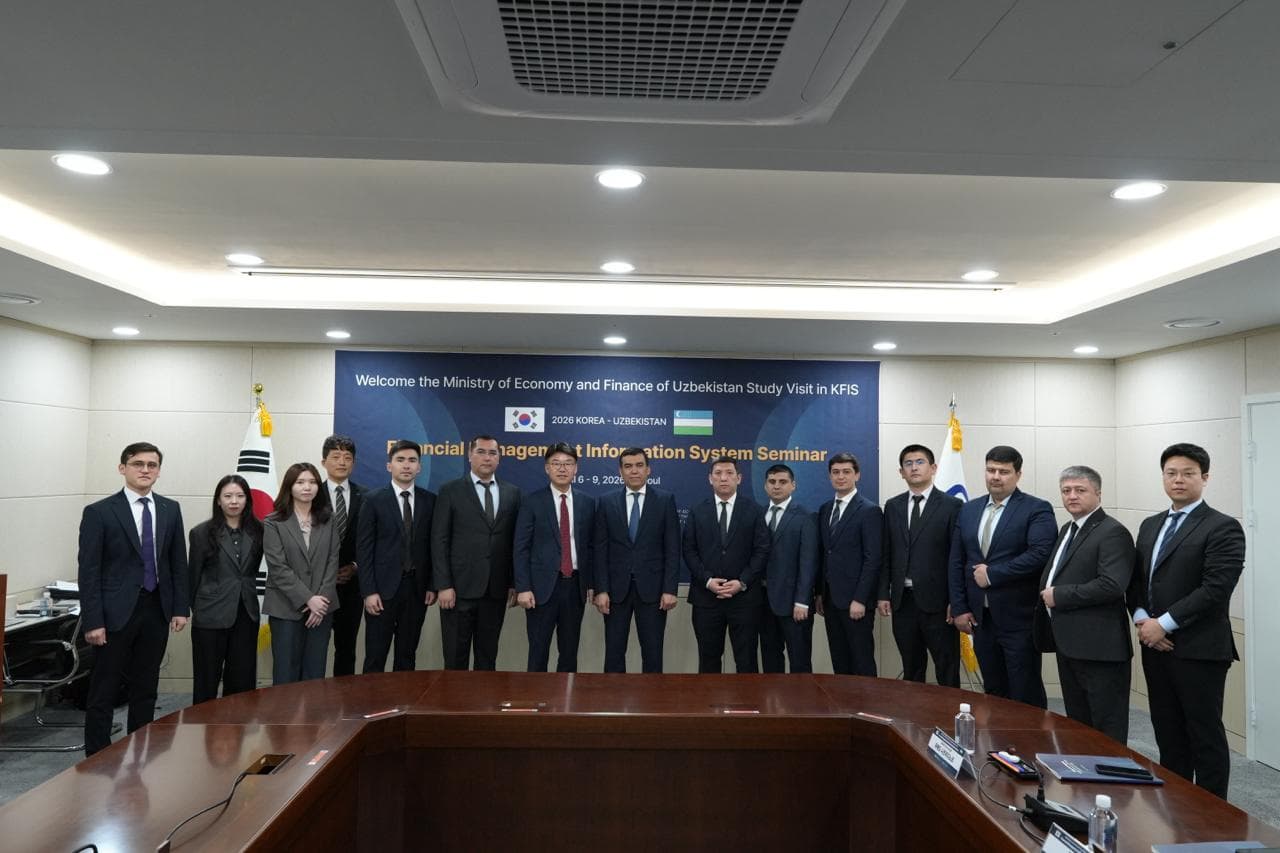 Oʻzbekiston va Koreya davlat moliyasini boshqaruv tizimini raqamlashtirish va zamonaviy innovatsion yechimlarni joriy etish boʻyicha hamkorlik yoʻlga qoʻyildi