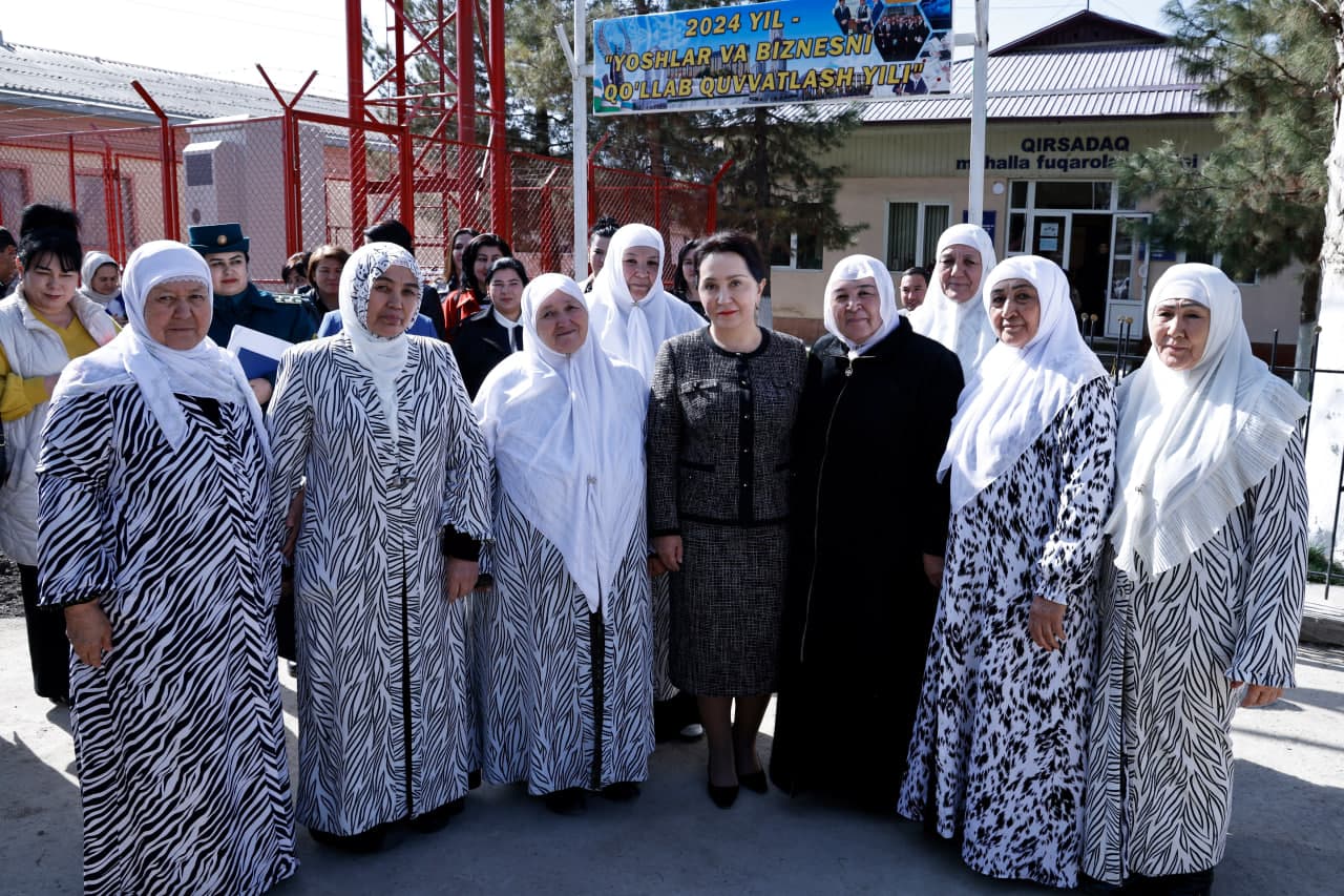 Председатель Сената побывала в Янгиюльском районе. Работа по обеспечению занятости женщин начнется с махалли
