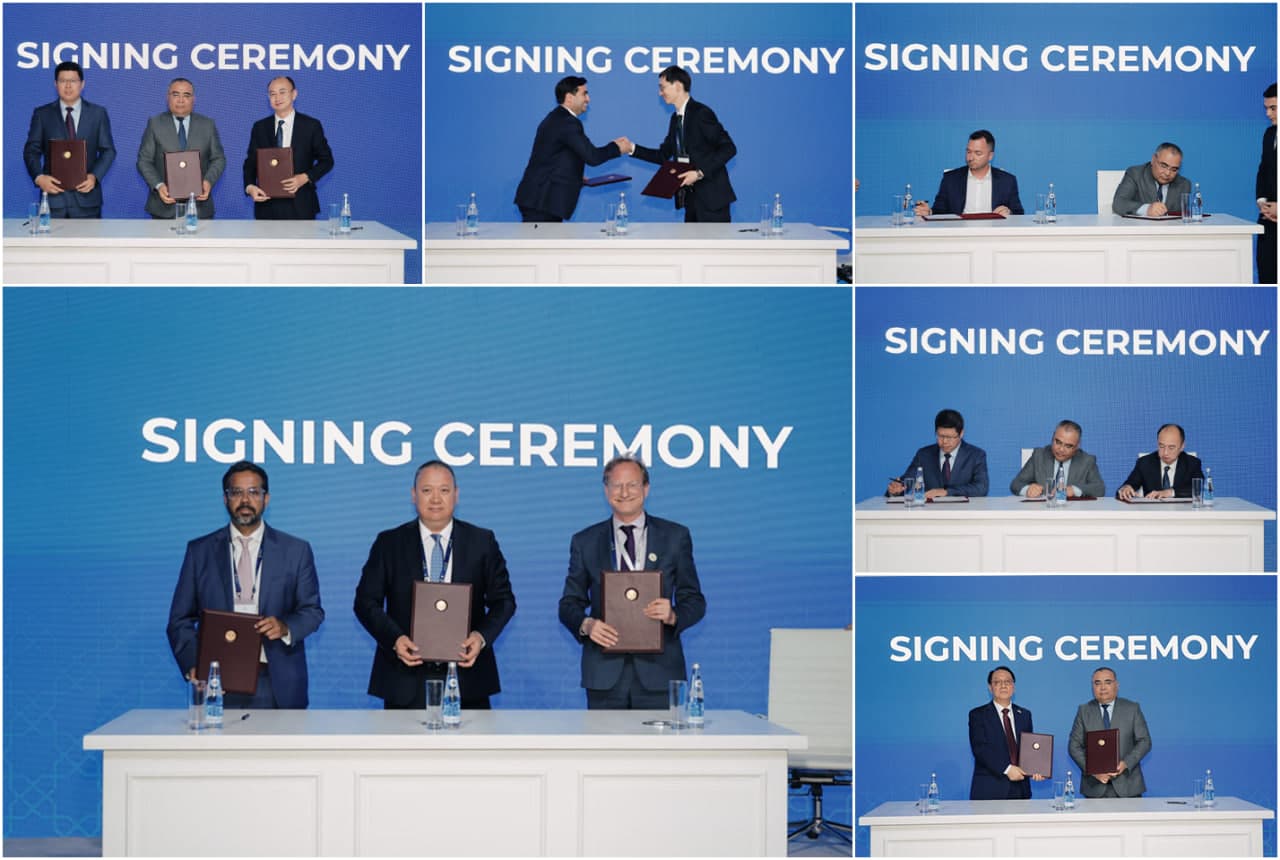Key Agreements and Memorandums Signed at the Tashkent International Investment Forum