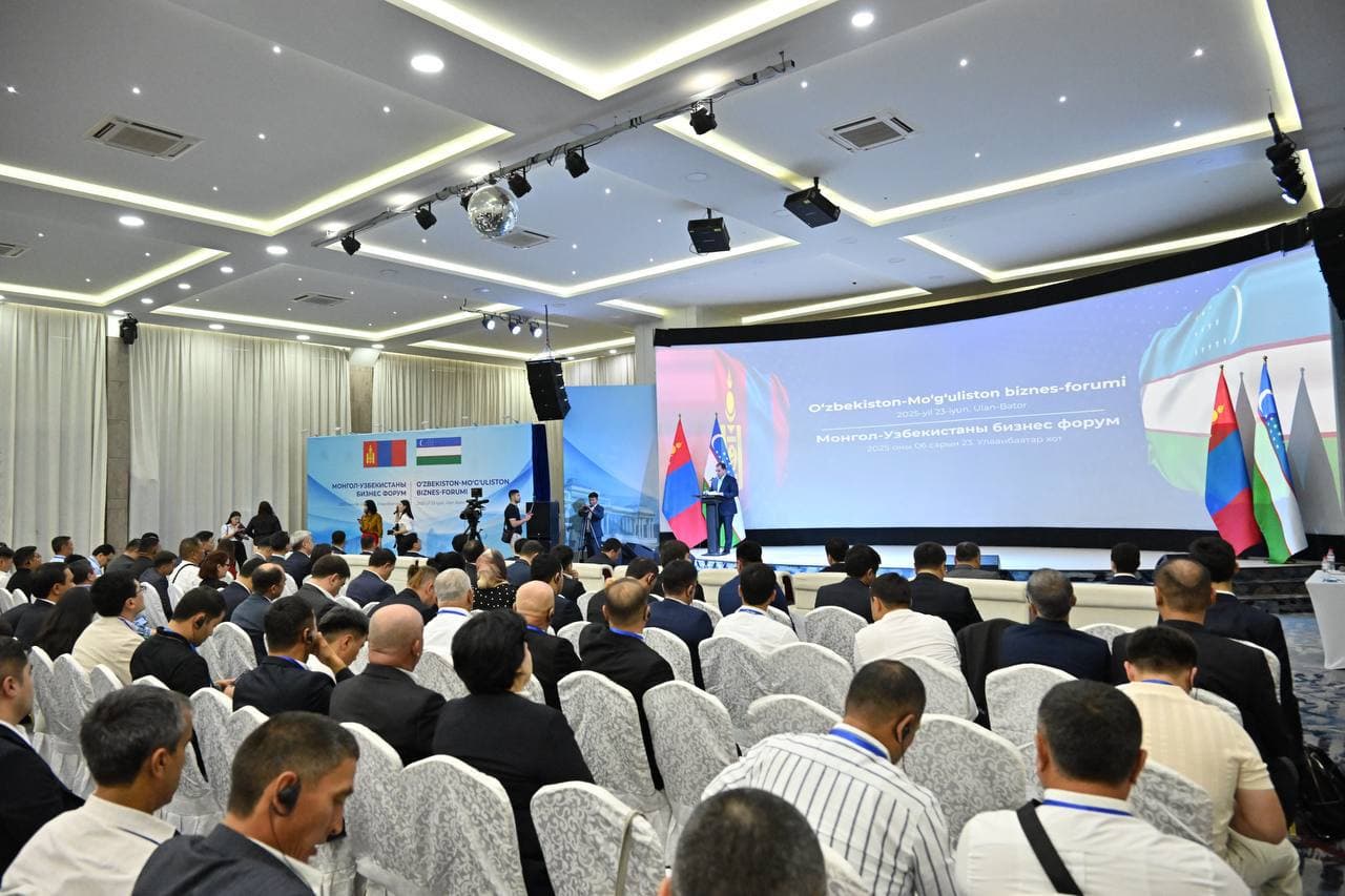 Ulan-Batorda O‘zbekiston–Mongoliya biznes-forumi bo‘lib o‘tdi