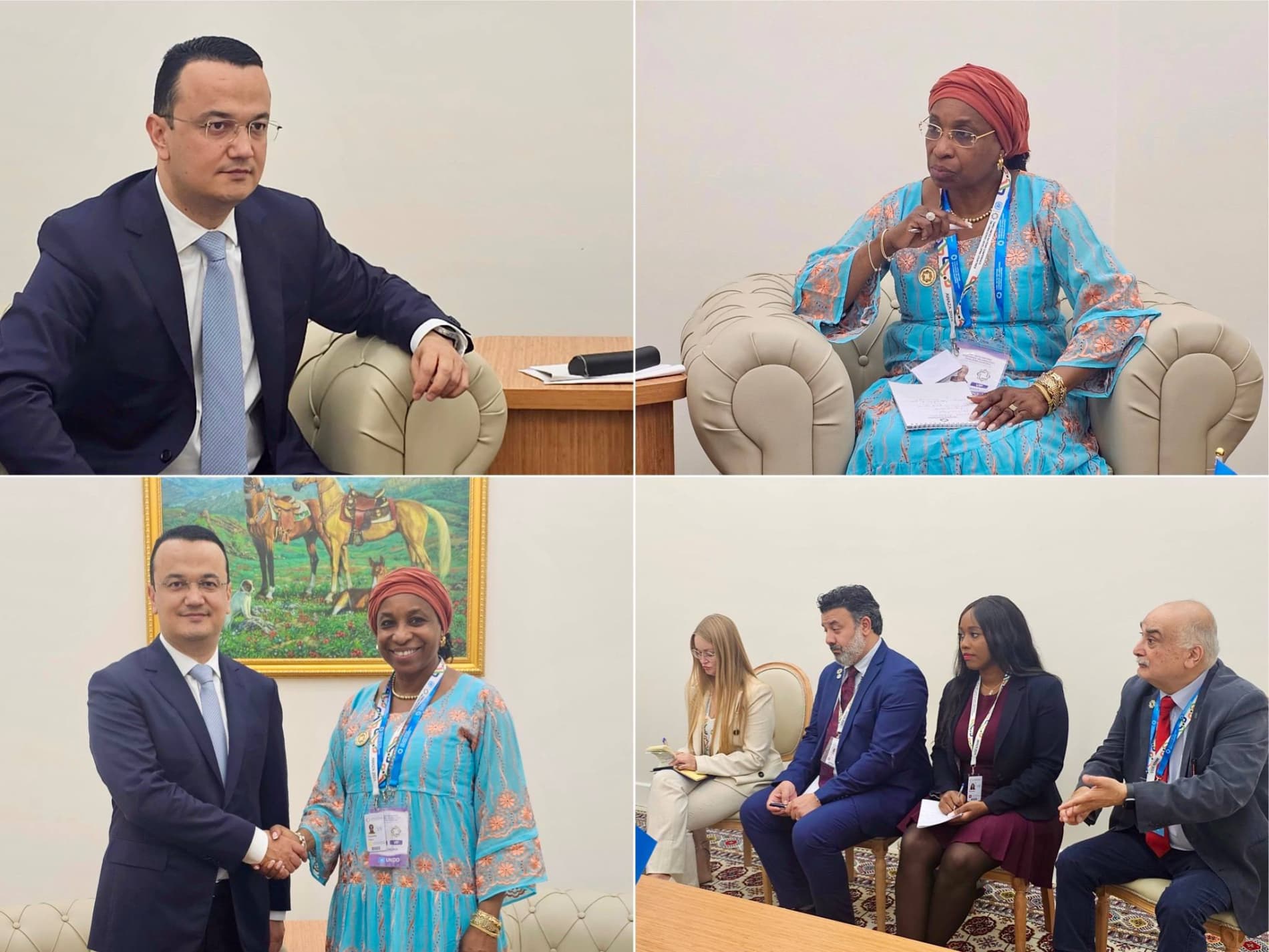 Investitsiyalar, sanoat va savdo vazirligi rahbari Laziz Kudratov Avazada bir qator uchrashuvlar o‘tkazdi