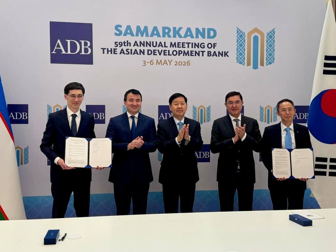 Uzbekistan and KEXIM Sign Strategic Cooperation Memorandum at ADB Annual Meeting in Samarkand