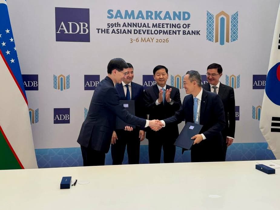 Uzbekistan and KEXIM Sign Strategic Cooperation Memorandum at ADB Annual Meeting in Samarkand