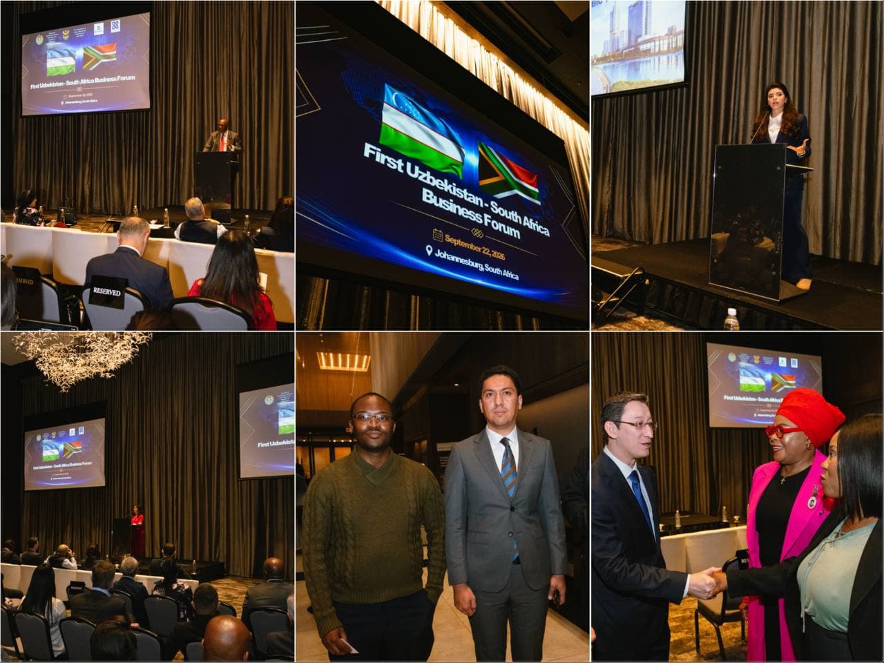 The first Uzbekistan–South Africa Business Forum was held in Johannesburg.