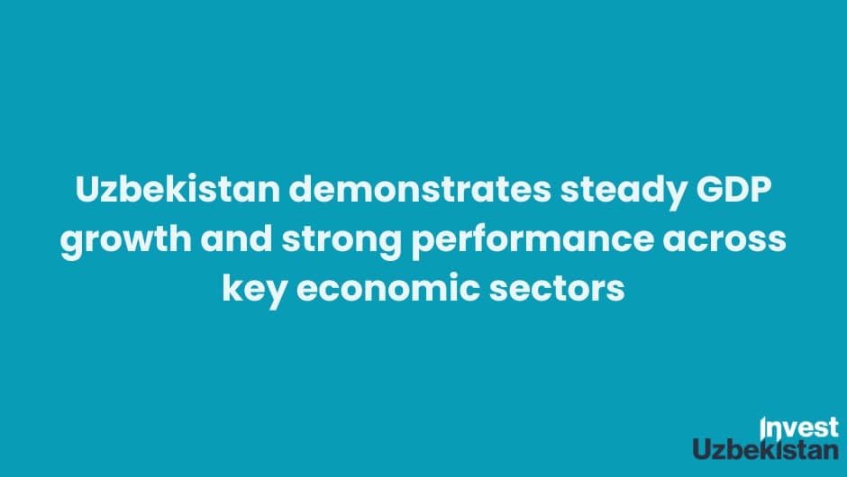 Uzbekistan demonstrates steady GDP growth and strong performance across key economic sectors