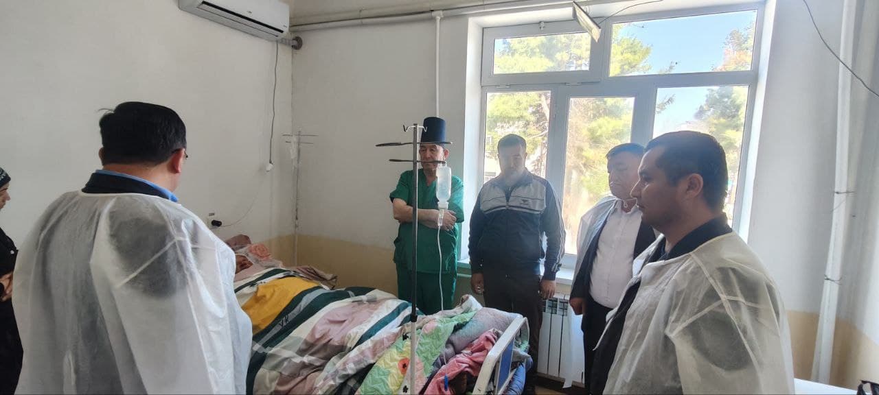 O'g'ir ahvoldagi bemorlar holidan xabar olindi