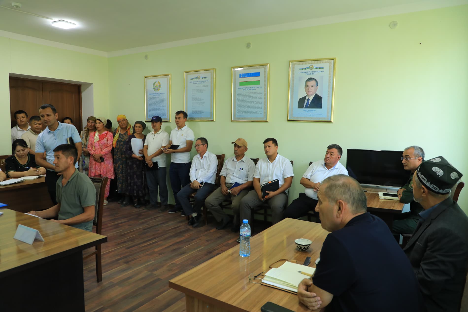 Shahrisabz tuman hokimi Samad Xasanov tomonidan Xalq qabulxonasi binosida navbatdagi fuqarolar qabuli o‘tkazildi.