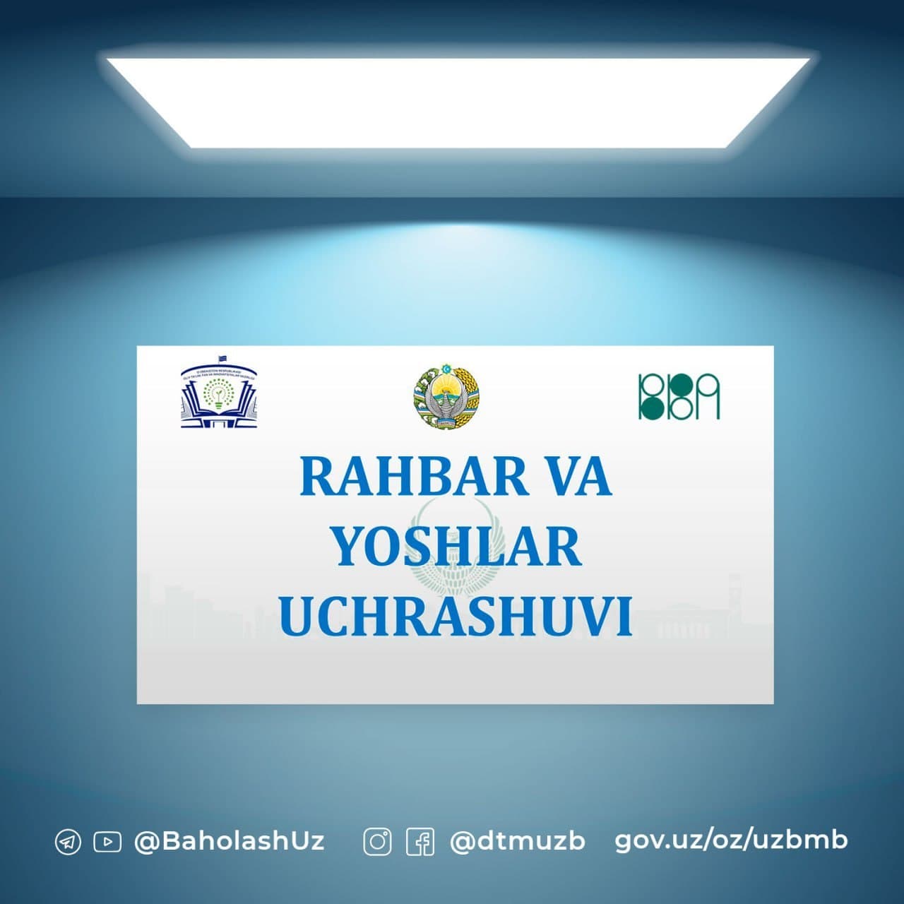 “Yoshlar kuni”ga bagʻishlangan uchrashuv