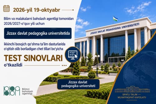 Qo‘shma ta'lim dasturlariga qabul imtihonlari davom etmoqda