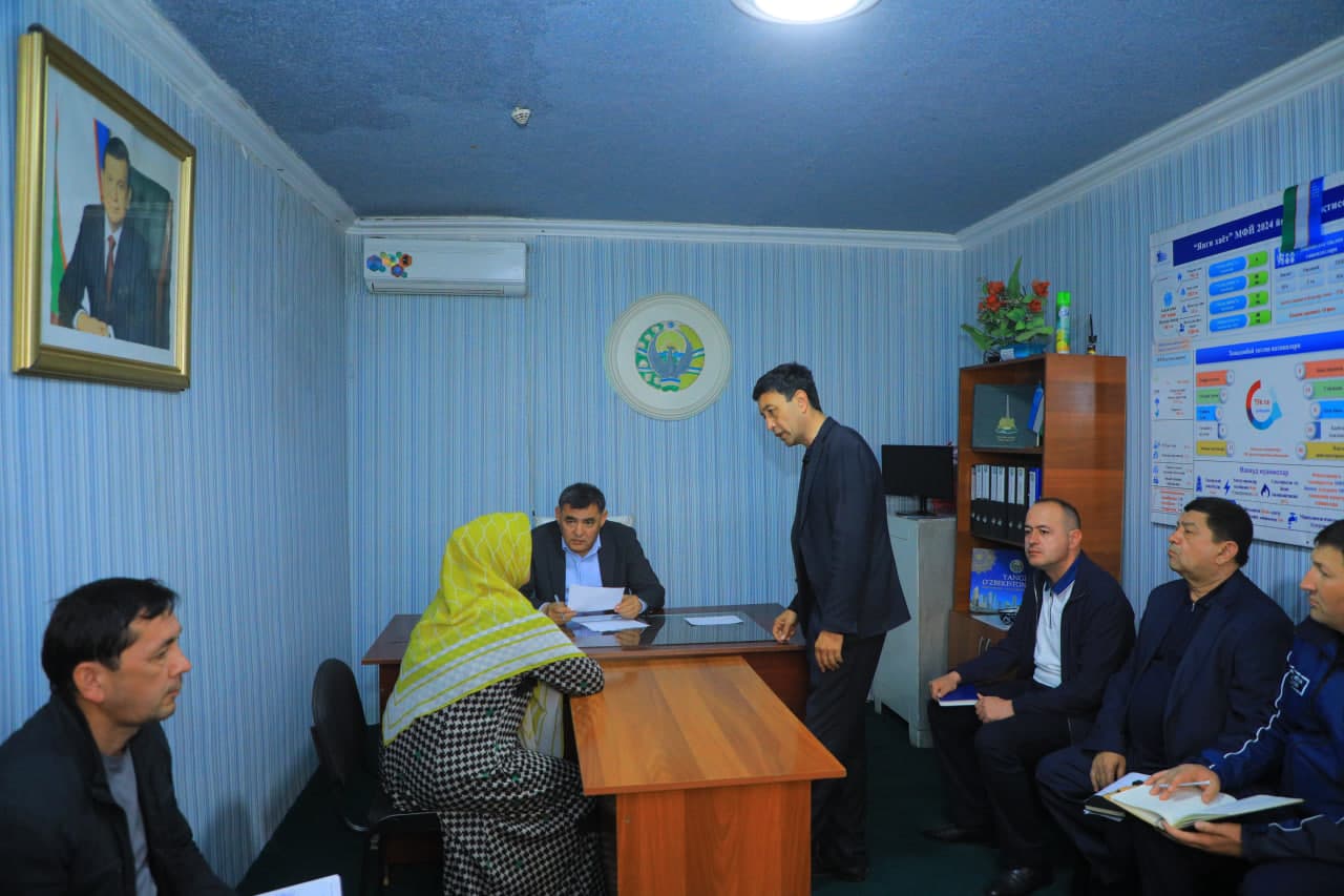 Фуқаролар мурожаатларини ўрганиш мақсадида навбатдаги сайёр қабул бўлиб ўтди
