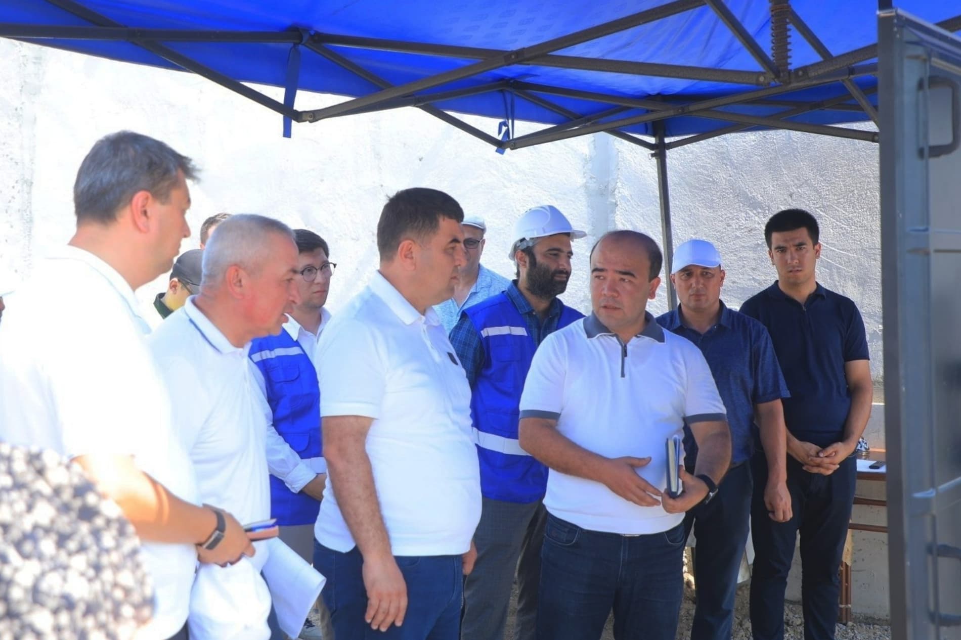 Namangan viloyati hokimi "Kurashxona" suv tozalash va uzatish inshootida amalga oshirilayotgan ishlar bilan tanishdi
