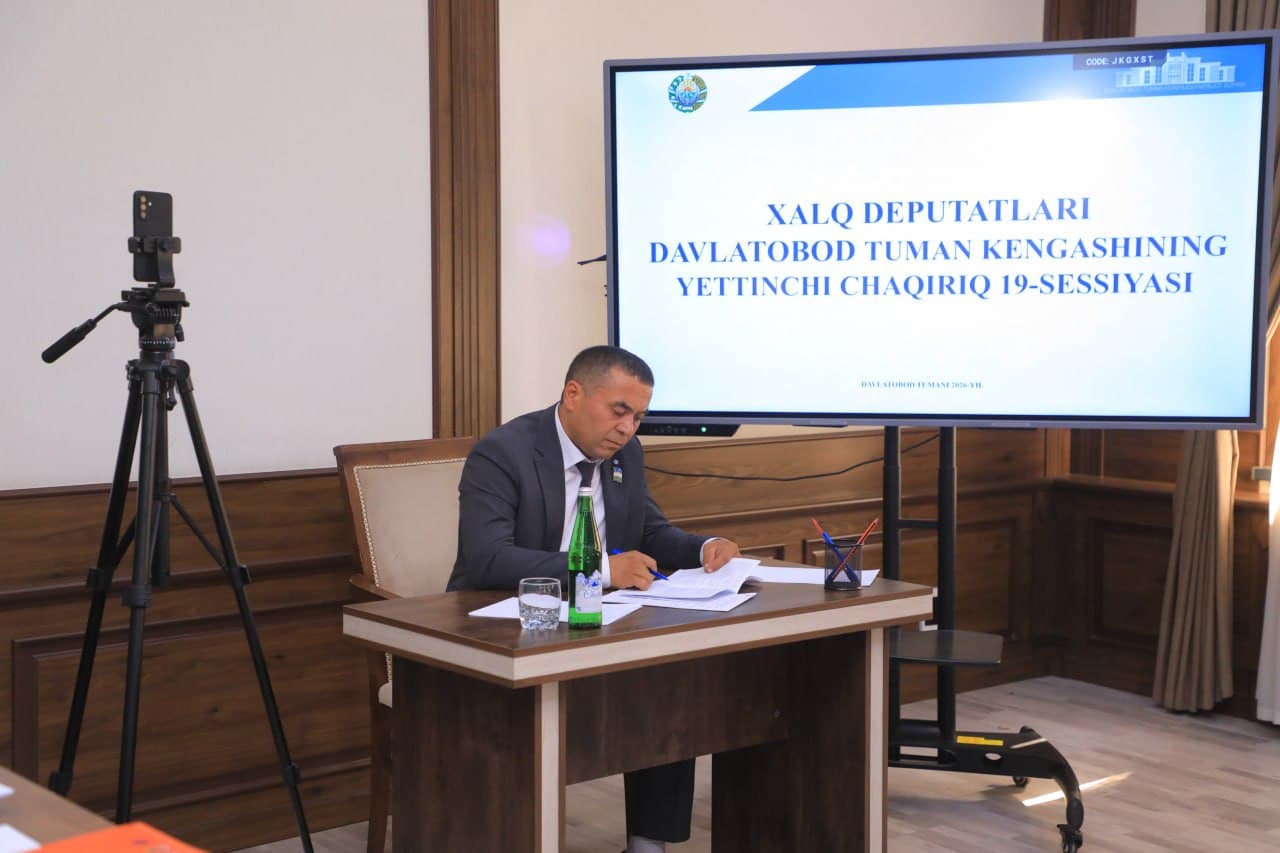 Xalq deputatlari Davlatobod tuman Kengashining navbatdagi o‘n to‘qqizinchi sessiyasi bo‘lib o‘tdi