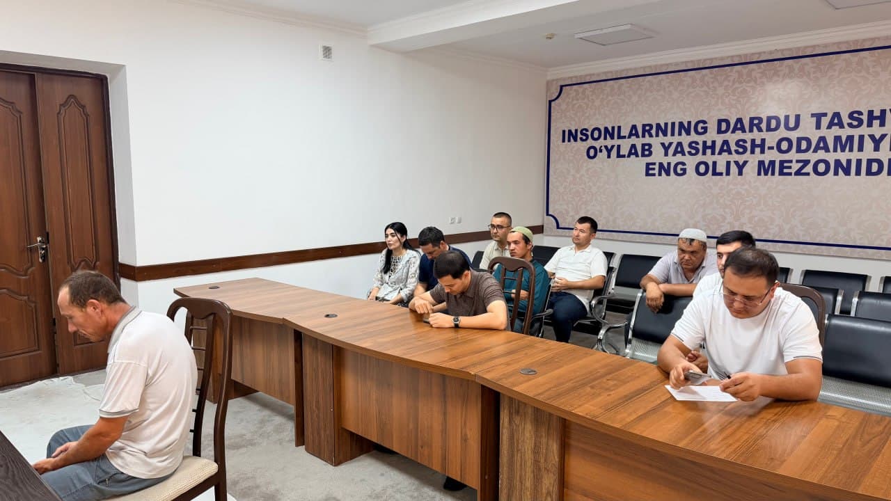 Xalq qabulxonasida shaxsiy qabul o‘tkazildi.